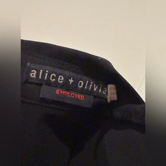 Alice + Olivia Collared Pleated Drop Waist Dress Wool Mix Size 4 - Picture 9 of 15